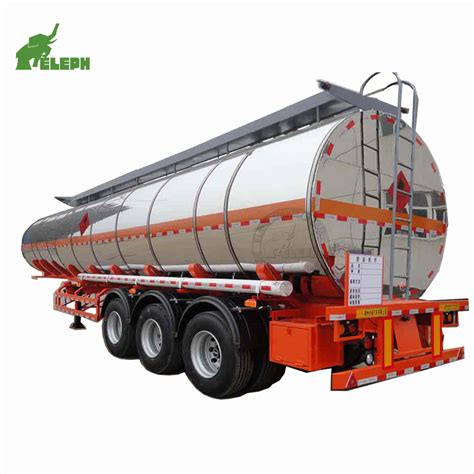 Tri Axle 45000liters Steel Oil Transport Semi Fuel Tanker Trailer