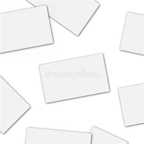 Blank Of Business Card Template Vector Stock Illustration