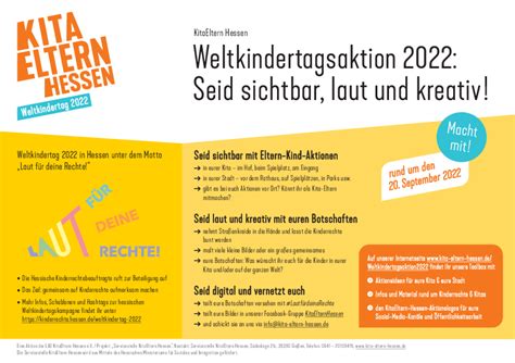 Weltkindertag Kitaeltern Hessen