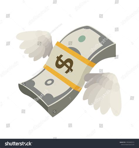 Flying Money Wings Vector Emoji Stock Vector (Royalty Free) 1993683515 ...