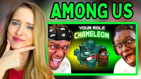 Reaction To Sidemen Among Us Chameleon Role Blend In To Win YouTube