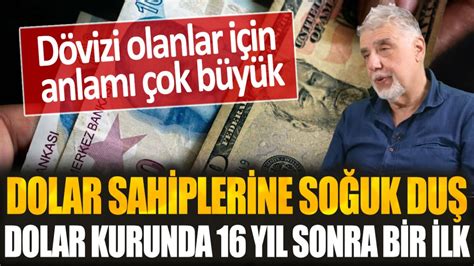 Dolar sahiplerine soğuk duş Dolar kurunda 16 yıl sonra bir ilk