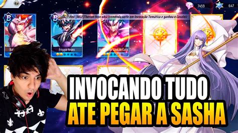 INVOCANDO NA SASHA ATE PEGAR SAINT SEIYA AWAKENING YouTube