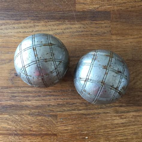 BOULES DE PÉTANQUE obut WE 710 Ancienne Vintage Collection EUR 19 00