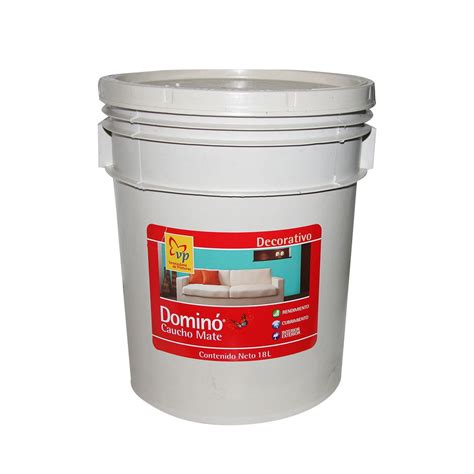 PINTURA CAUCHO MATE DOMINÓ PLÁSTICO DOBLE BLANCO 5 Gal Procura Center