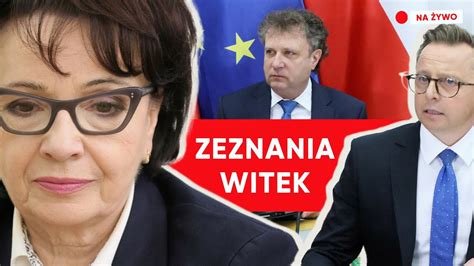 Elżbieta Witek na komisji ds wyborów kopertowych Zeznania byłej