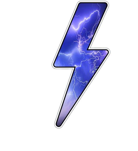 Lightning Bolt Flash Night Sky Vinyl Sticker Decal Car Truck Laptop