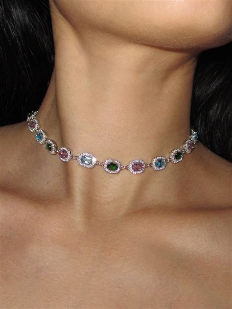 THE MULTI GEM CHOKER Rimor Jewelry Jewelry Lookbook Dream Jewelry