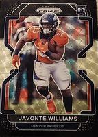 Javonte Williams 2021 Chronicles PB 23 Prizm Black Gold Vinyl 5