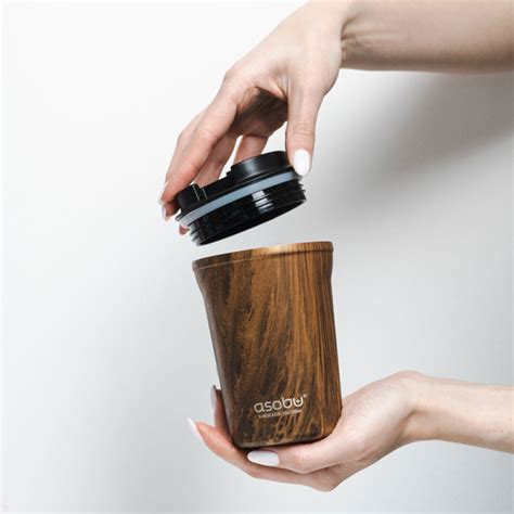 Thermobecher Asobu Coffee Compact Wood 380 Ml