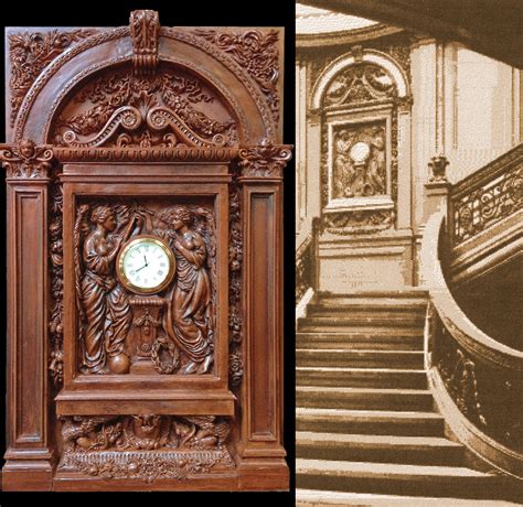 The Grand Staircase Titanic Clock And Cherub Buy A Beautiful Replica