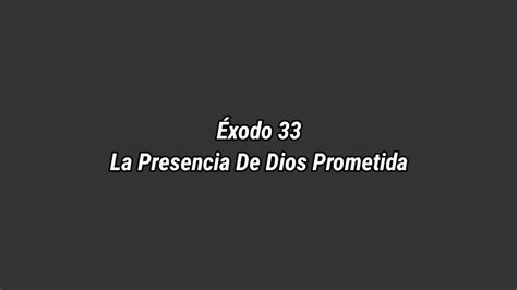 Xodo La Presencia De Dios Prometida Youtube