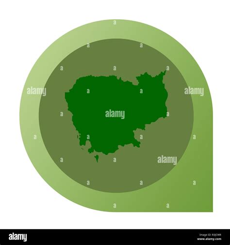 Cambodia Map Pin Cut Out Stock Images And Pictures Alamy