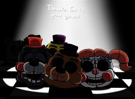 Happy 4th Anniversary Fnaf By Rustywolf14 On Deviantart