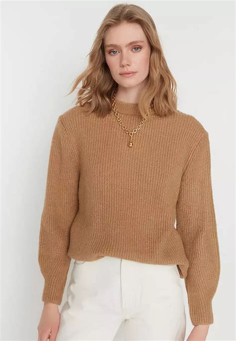 Buy Trendyol Soft Textured Basic Knit Sweater Online ZALORA Malaysia