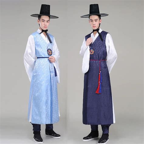 Robe Hanbok Pour Homme Ensemble Traditionnel Coréen Costume National Coréen Pour Marié