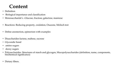 Chemistry Of Carbohydrates PPT