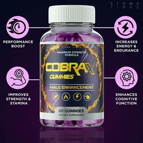 Official 1 Pack Cobrax Gummies Cobra X Gummies For Men Cobrax Enhancement Ebay