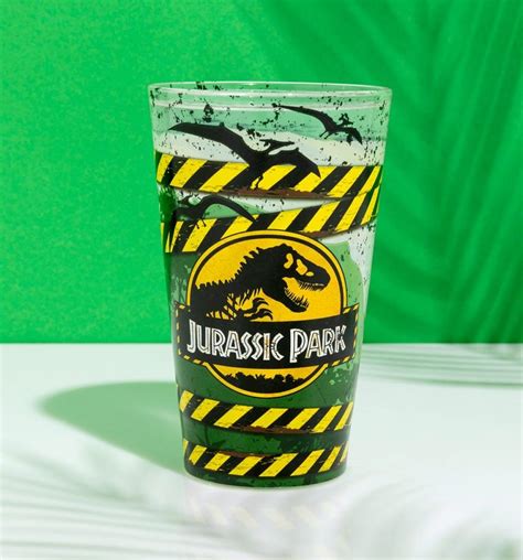 Danger You Might Not Be Able To Handle How Cool This Jurassic Park Glass Is Featuring The