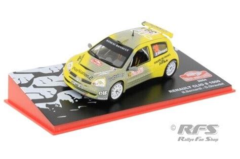 Renault Clio S1600 Bernardi Rallye Rally Monte Carlo 2004 1 43 Altaya