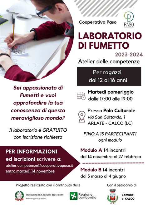 Atelier Delle Competenze Laboratorio Di Fumetto Cooperativa Sociale