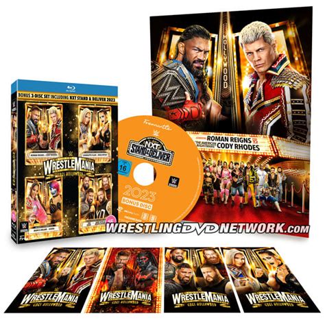 Full Artwork For Wwe Wrestlemania 39 Dvd And Blu Ray Including Cover