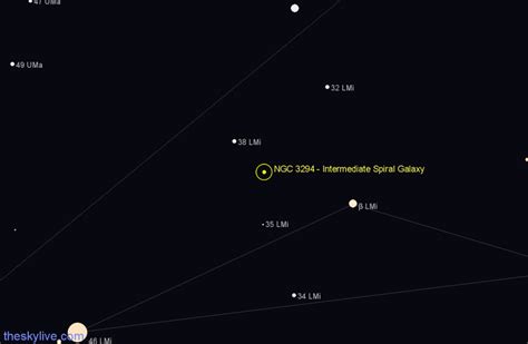 Ngc 3294 Intermediate Spiral Galaxy In Leo Minor