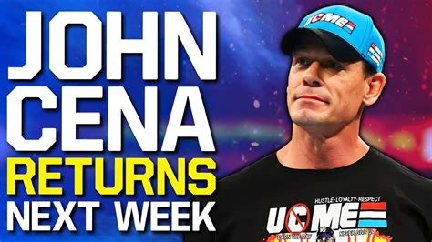 John Cena Returning To Wwe Next Week Major Payback Title Matches