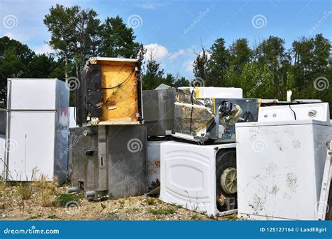 Appliance Recycling Stock Photo Image Of Heap Junk 125127164