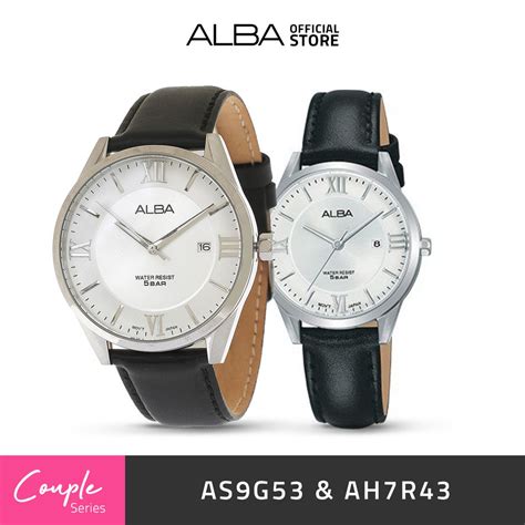 Jual Jam Tangan Couple Alba Prestige Quartz As G Ah R Original