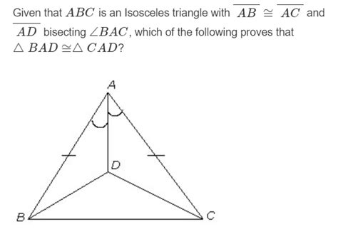 Solved Given That Abc Is An Isosceles Triangle With Ab Ac Chegg