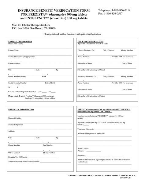 Dental Insurance Form Pdf