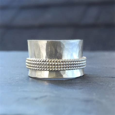 Silver Spinner Ring Etsy