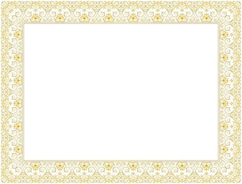 Beautiful Borders And Frames Clipart Certificate Infoupdate Org