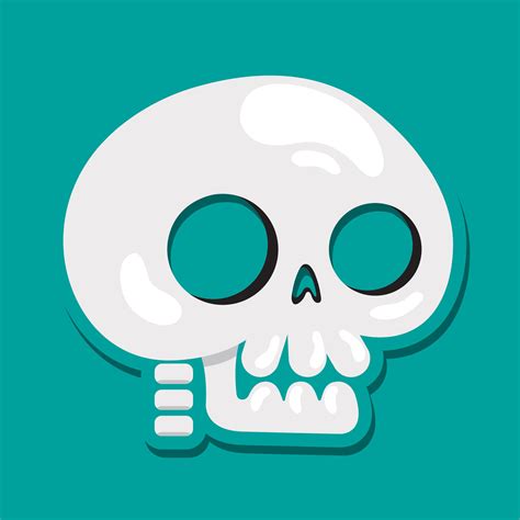 Isolated cute skull cartoon Vector illustration 34205161 Vector Art at ...