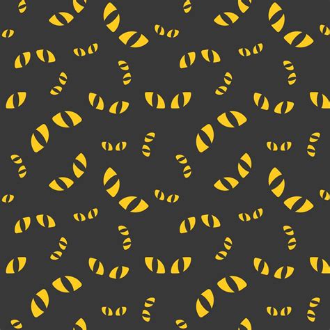 Cat eyes, Halloween seamless pattern, flat design with clipping mask ...