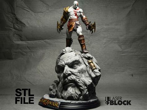 Kratos Zeus God Of War 3D STL Print File Kratos Zeus Gow High Quality