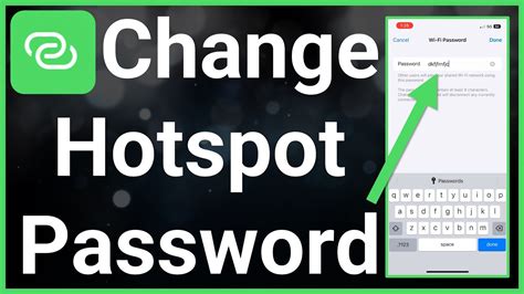 How To Change Hotspot Password YouTube