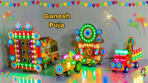 Ganesh Puja Gauri Navratri Kaali Maiya Big Dj Truck Durga Puja DJ