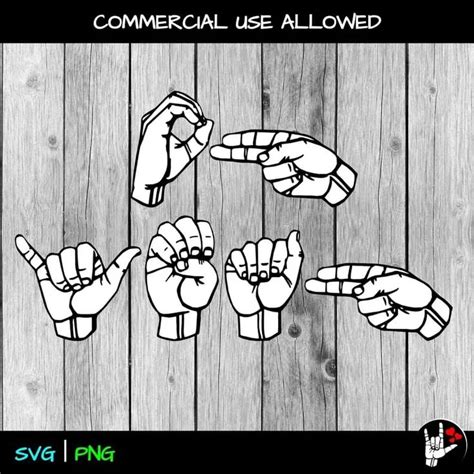 Asl Svg Oh Yeah Fingerspelling Sign Language Svg Cut Files Printable