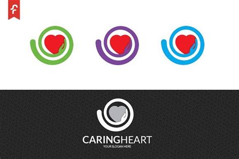 Caring Heart Logo #Heart#Caring#Templates#Logo Health Logo, Modern Logo ...