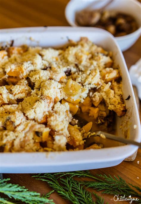 Crumble de butternut et châtaignes Blog de Châtaigne