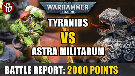 TYRANIDS Vs ASTRA MILITARUM Warhammer 40k Battle Report 9th Edition