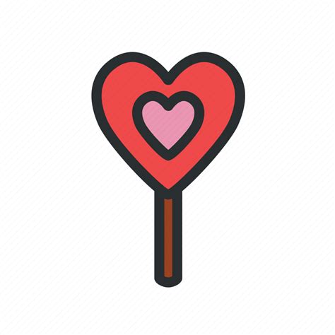 Candy Heart Shaped Candy Valentines Day Candy Icon Download On