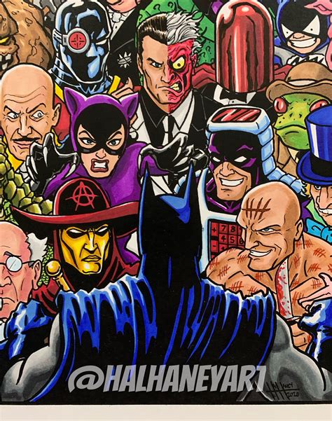 Batman Rogues Gallery 11x17 Fine Art Print Etsy