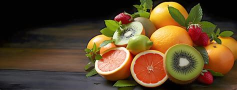 Premium Ai Image Fruits Rich In Vitamin C