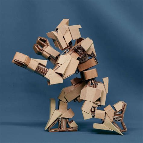 Papercraft Cardboard Robots Cardboard Robot Paper Crafts Cardboard Art