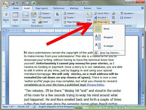 How to Create a Drop Cap in a Word Document: 6 Steps
