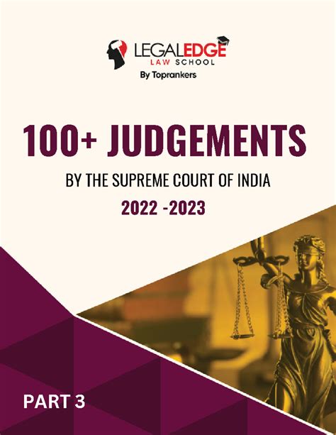 Part 3 Free Resources Important Judgements 100 Judgements By The