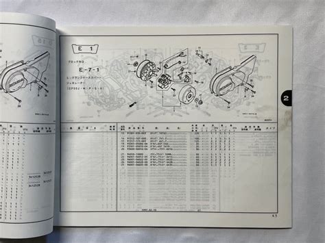 B023 HONDA CHALY CF50 CF70 82y USED PARTS LIST 6ed 1982 95y JAPAN